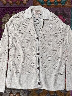 Woolrich Oatmeal Knit Cardigan